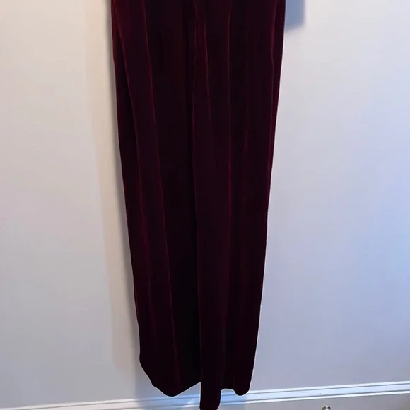 BHLDN Edison Red Velvet Dress Size 0 NWT